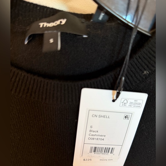 NWT Theory Crewneck Cashmere Shell Top - Picture 3 of 4